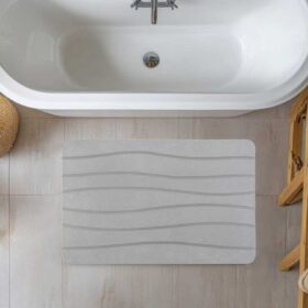 Diatomite Bath Mat - Graphite Grey