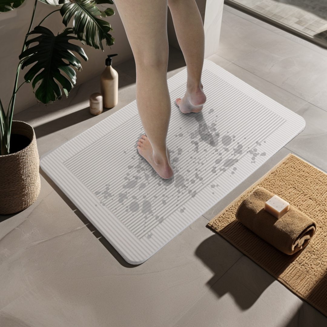 Diatomite Bath Mat - Milano Crema - Image 4