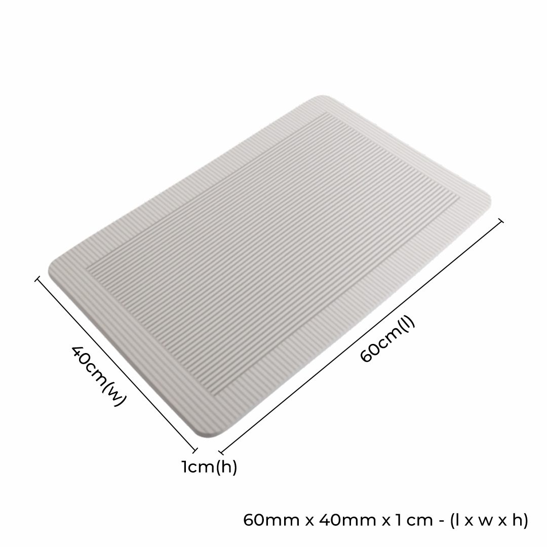 Diatomite Bath Mat - Milano Crema - Image 6