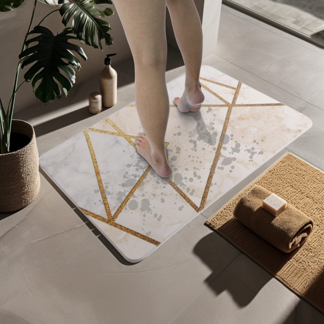 Diatomite Bath Mat - Santani Gold - Image 4