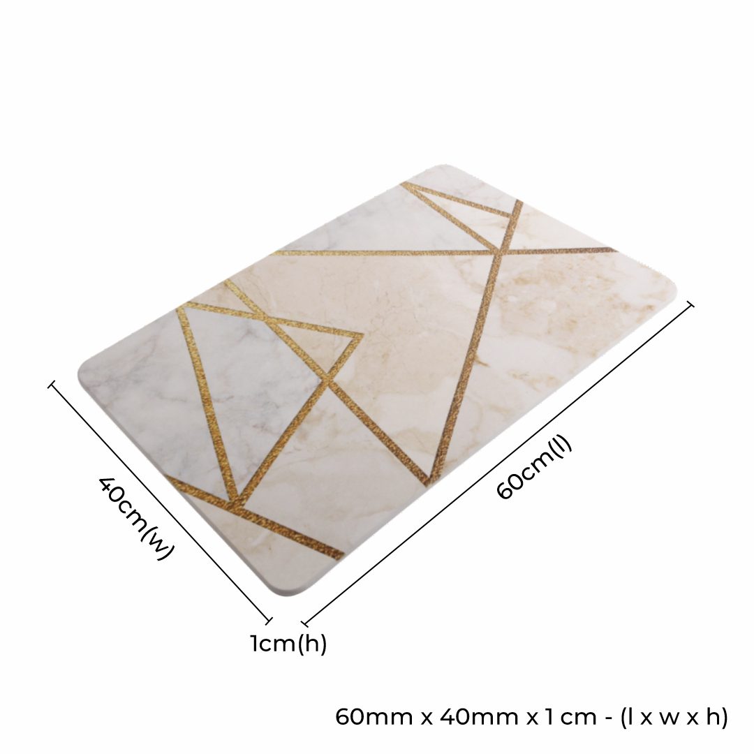 Diatomite Bath Mat - Santani Gold - Image 6