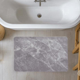 Diatomite Bath Mat - Storm Grey