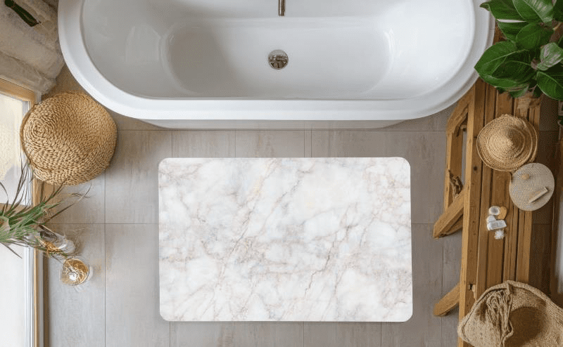 Diatomite Bath Mat - Opal Onyx