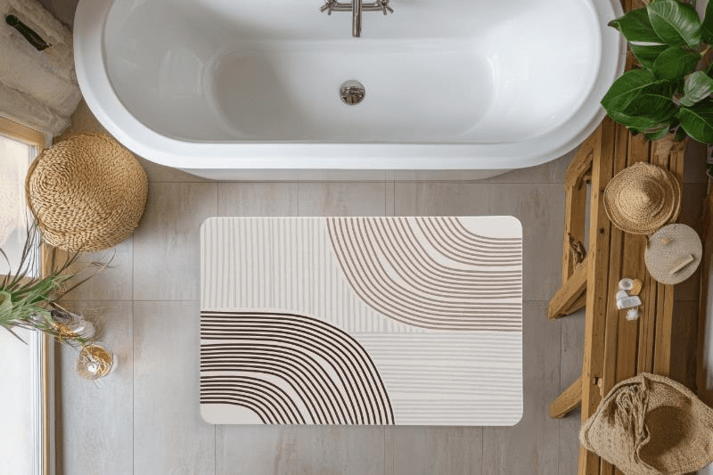 Diatomite Bath Mat - Lionis Beige