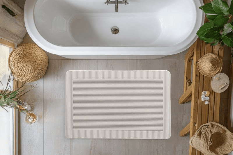 Diatomite Bath Mat - Milano Crema