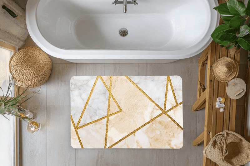 Diatomite Bath Mat - Santani Gold